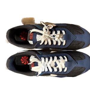 Worn only once! Used New Nike Air Max Pre Day Sneakers in Blue and Black.